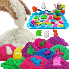 HZDCBUS DIY 12-color sand kit with lab focus for color mixing play.