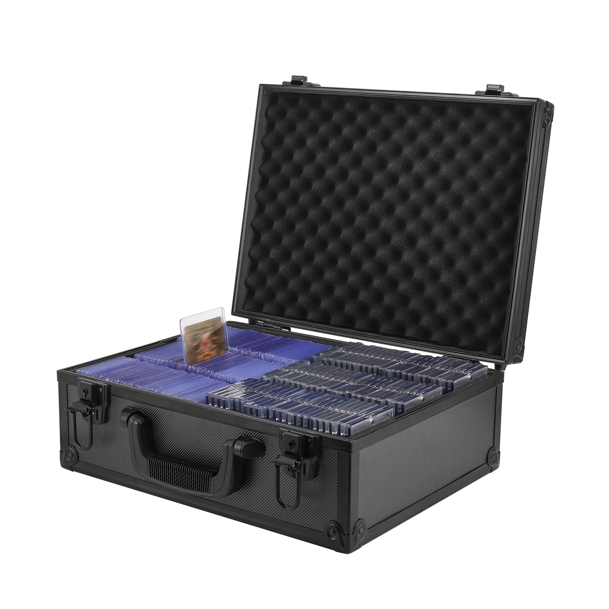 HZGXQN Toploader Storage Box front view showing rugged build for secure card storage