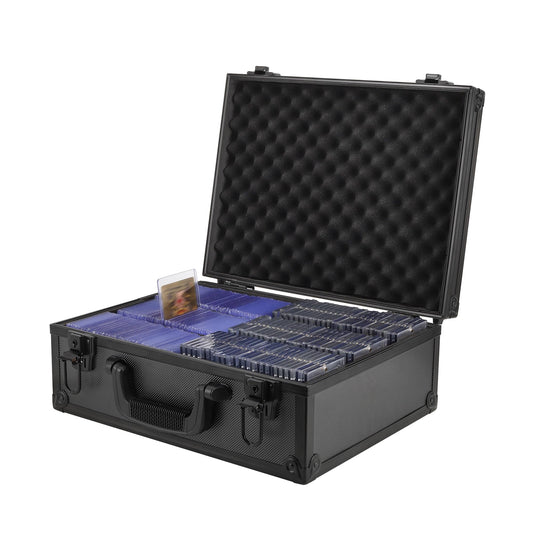 HZGXQN Toploader Storage Box front view showing rugged build for secure card storage