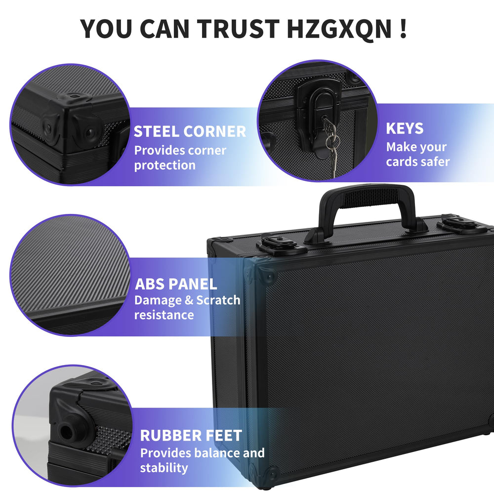 HZGXQN Toploader Storage Box travel-friendly design for on-the-go collectors