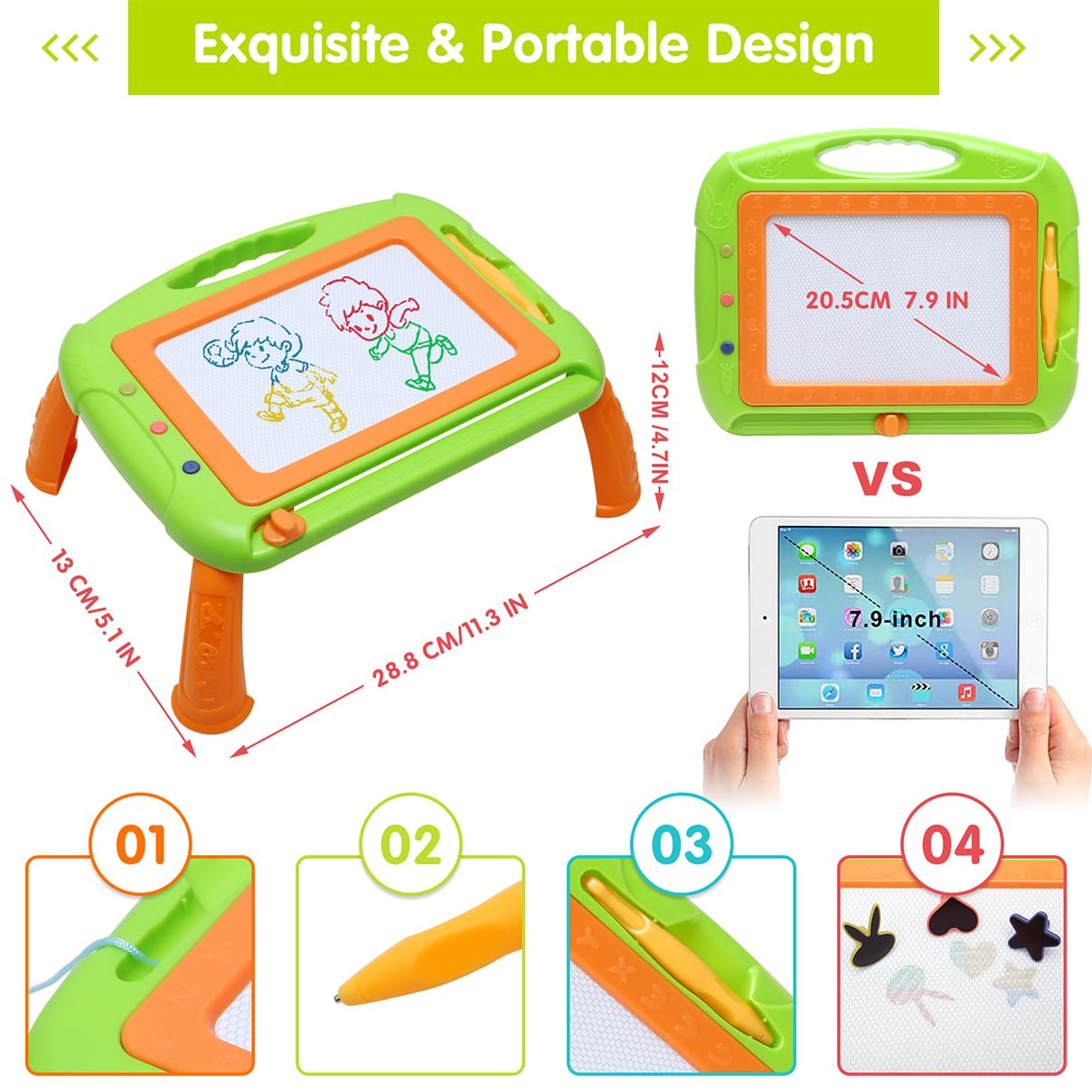 HZZILEY portable drawing table is simple to assemble for travel.