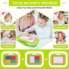 HZZILEY reusable doodle surface cleans easily for endless play.