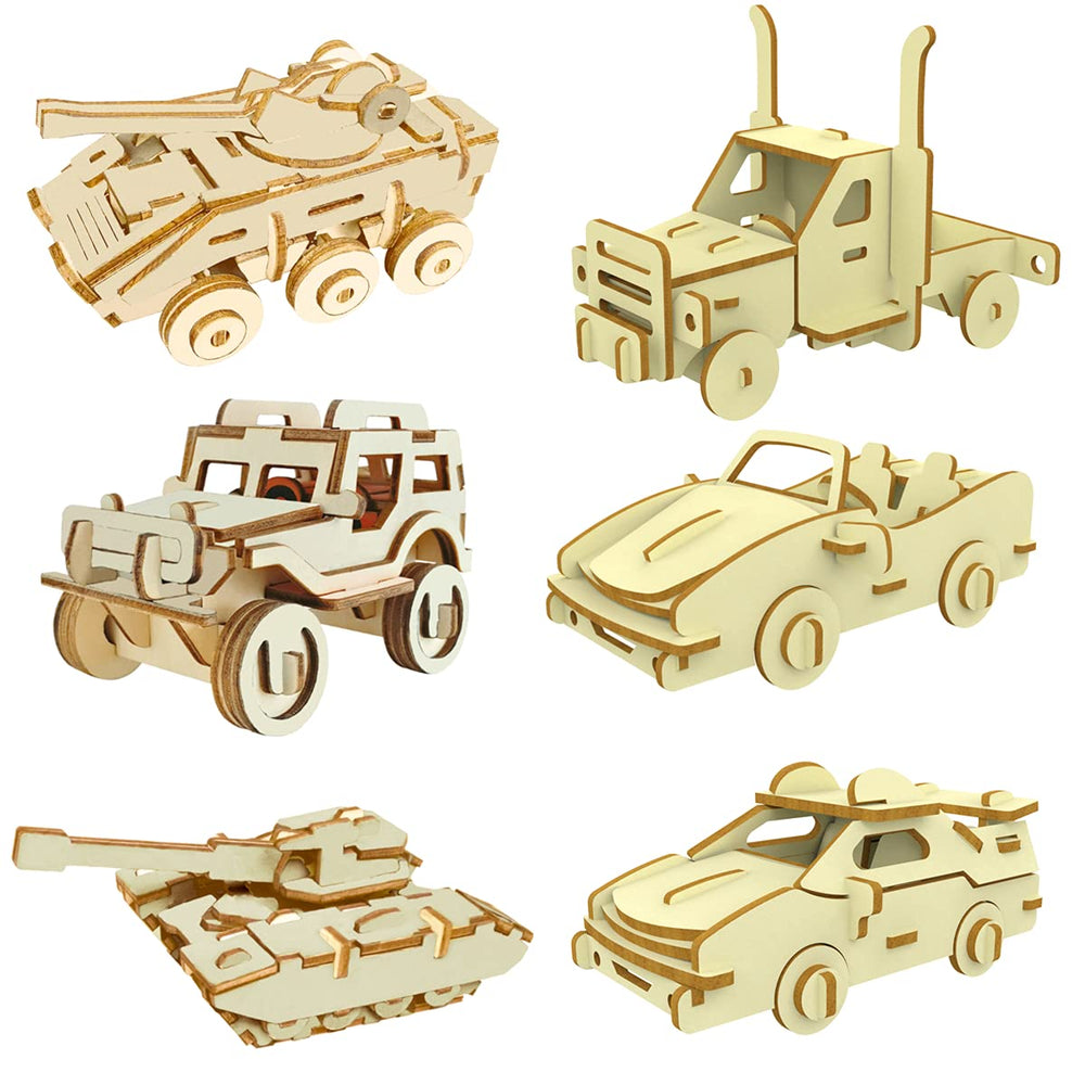 i-chony 3D car puzzle model assembly steps to boost focus and dexterity.