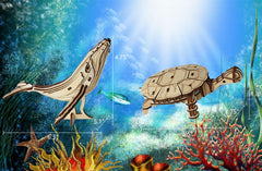 i-CHONY sea turtle puzzle kit supports mindful hands-on learning and crafting