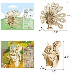 i-CHONY 3D horse puzzle enhances concentration while building a vivid wooden model