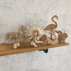 i-CHONY 3D peacock puzzle invites patience and creative display