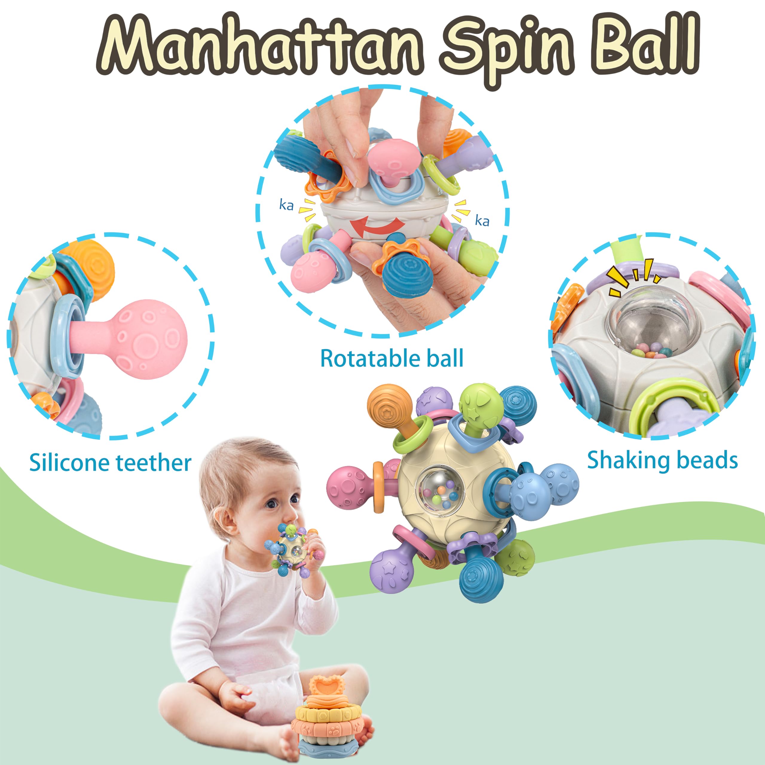 i diy baby blocks and stacking rings support fine motor skills.