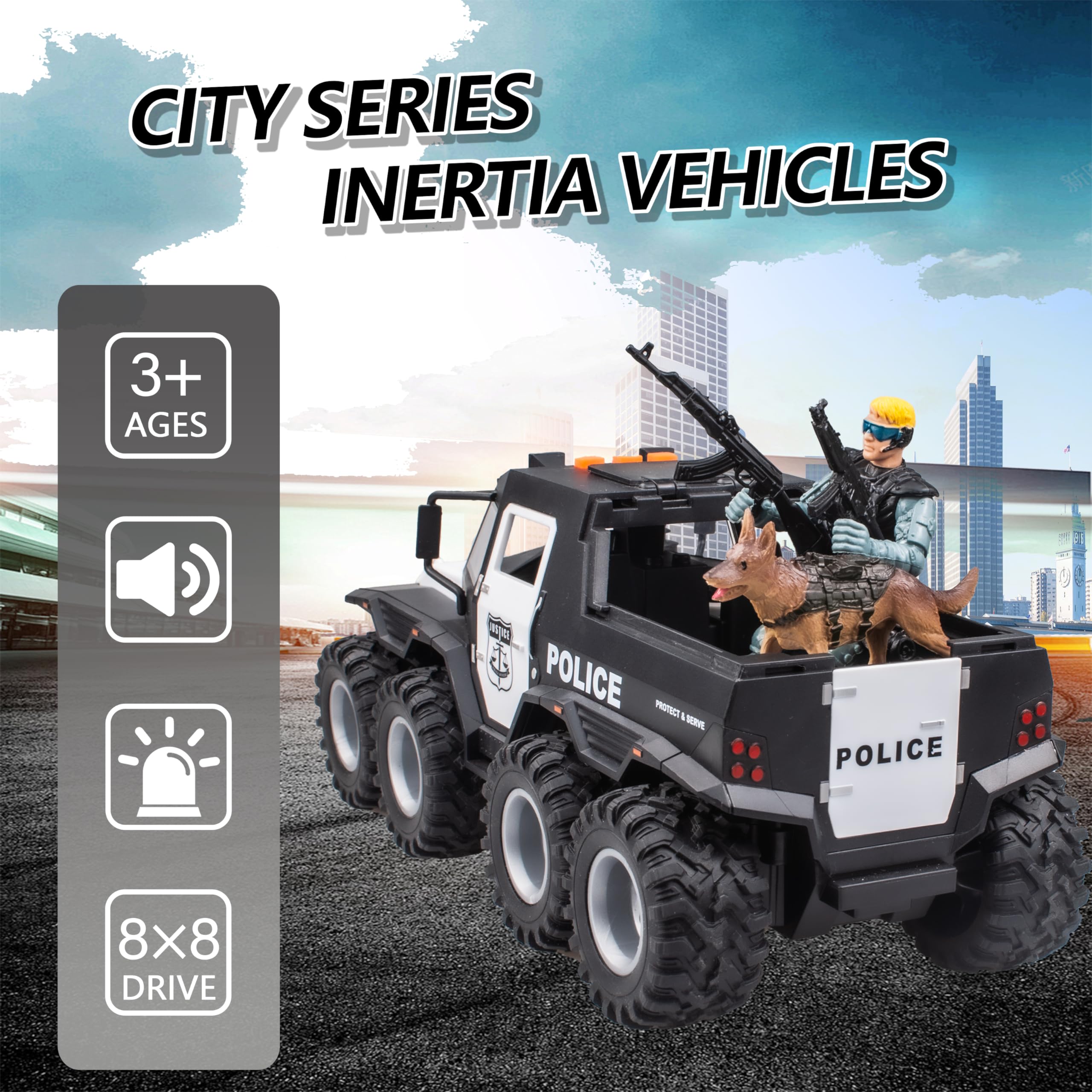 i diy Police Car Toy safe materials ensure safe play