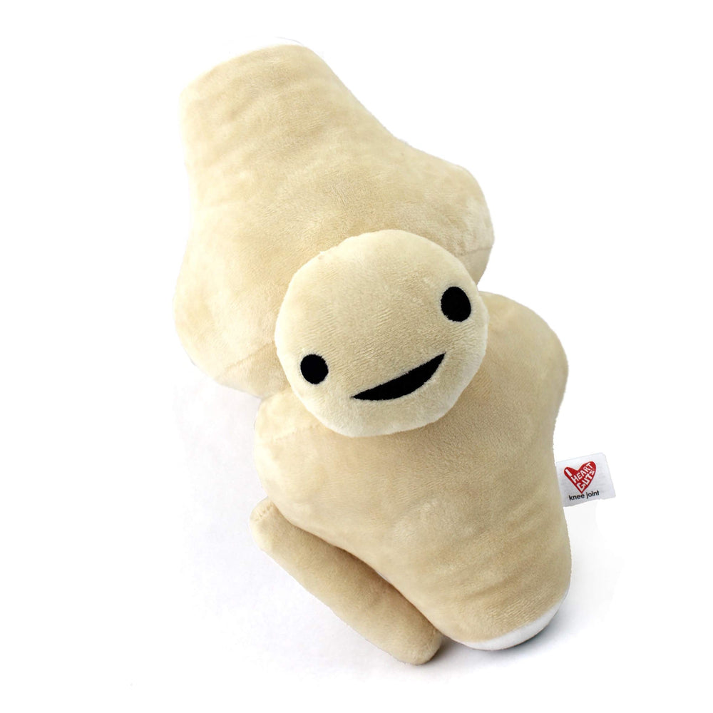 I Heart Guts knee joint plush, soft anatomy model for learning and play