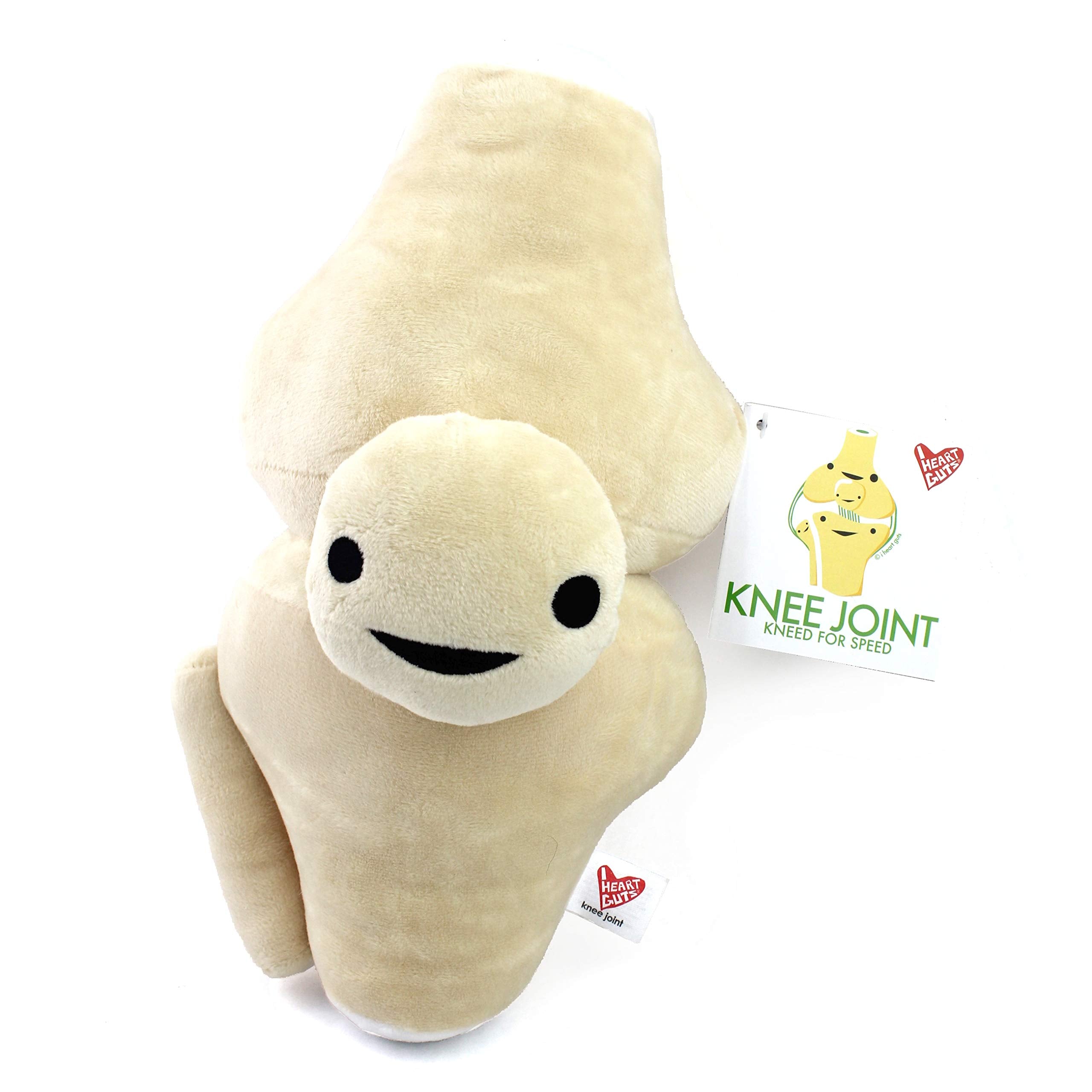I Heart Guts knee surgery gift plush, friendly reminder in patient spaces