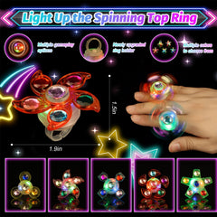 i7creoy wearable rings on fingers with mesmerizing LED rotation