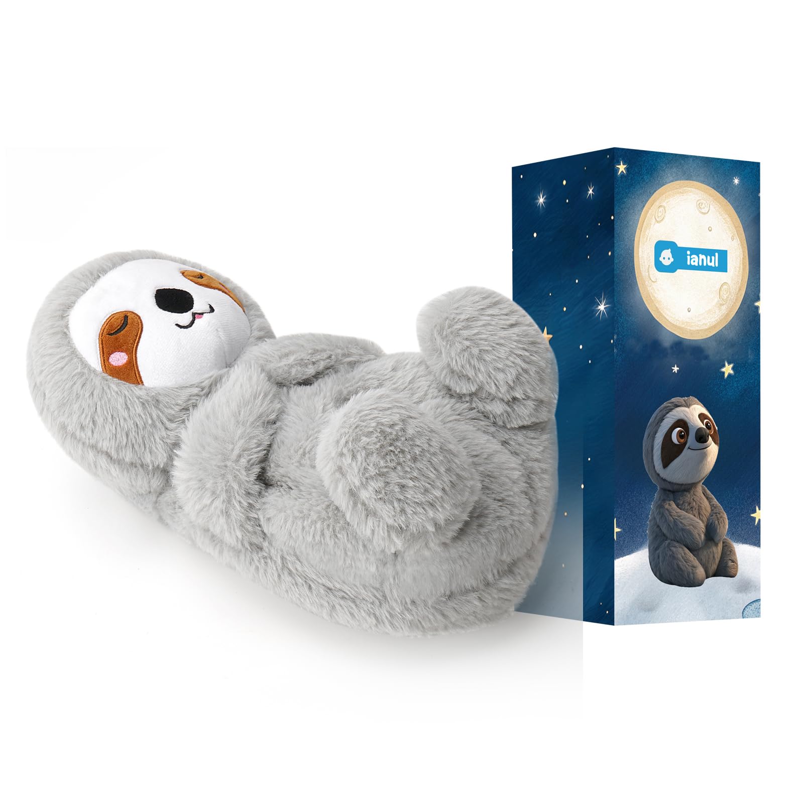 Ianul breathing motion sloth demonstrates rhythmic breathing for calm and sleep.