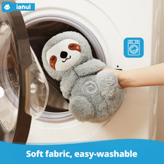 Ianul soft touch sloth invites cuddling with premium fabric.