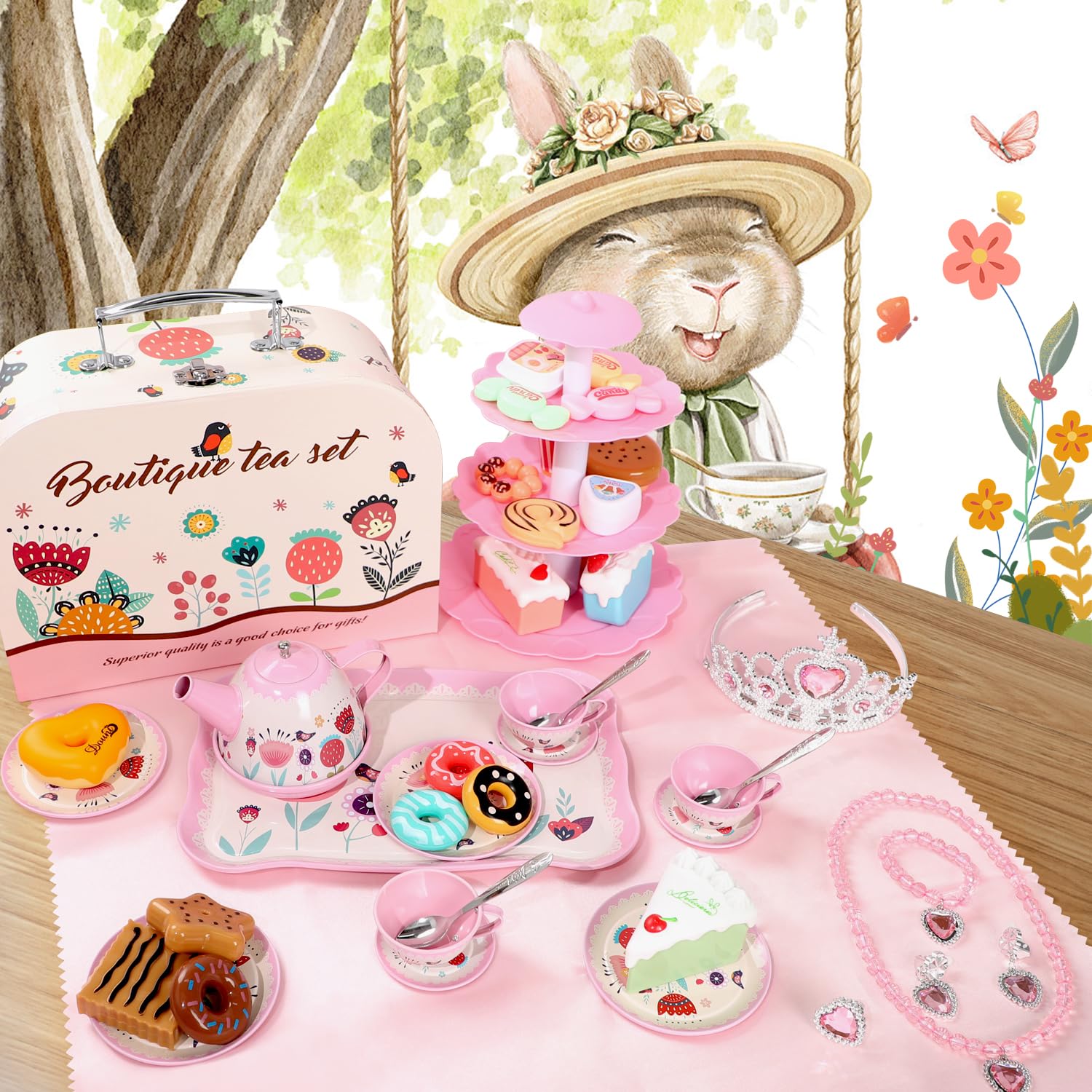 iaovueby carrying case bunny design keeps everything organized and portable