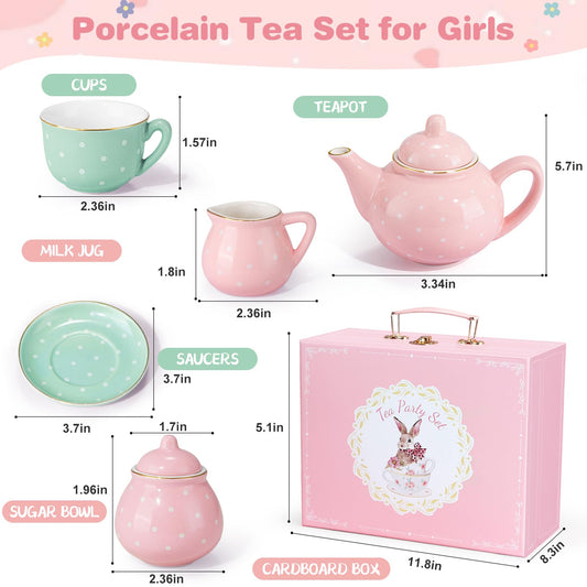 iaovueby porcelain tea set tea-cups invite sharing and role-play moments