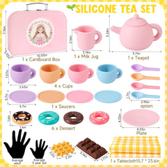 iAOVUEBY silicone tea set cups ideal for little hands and sharing.