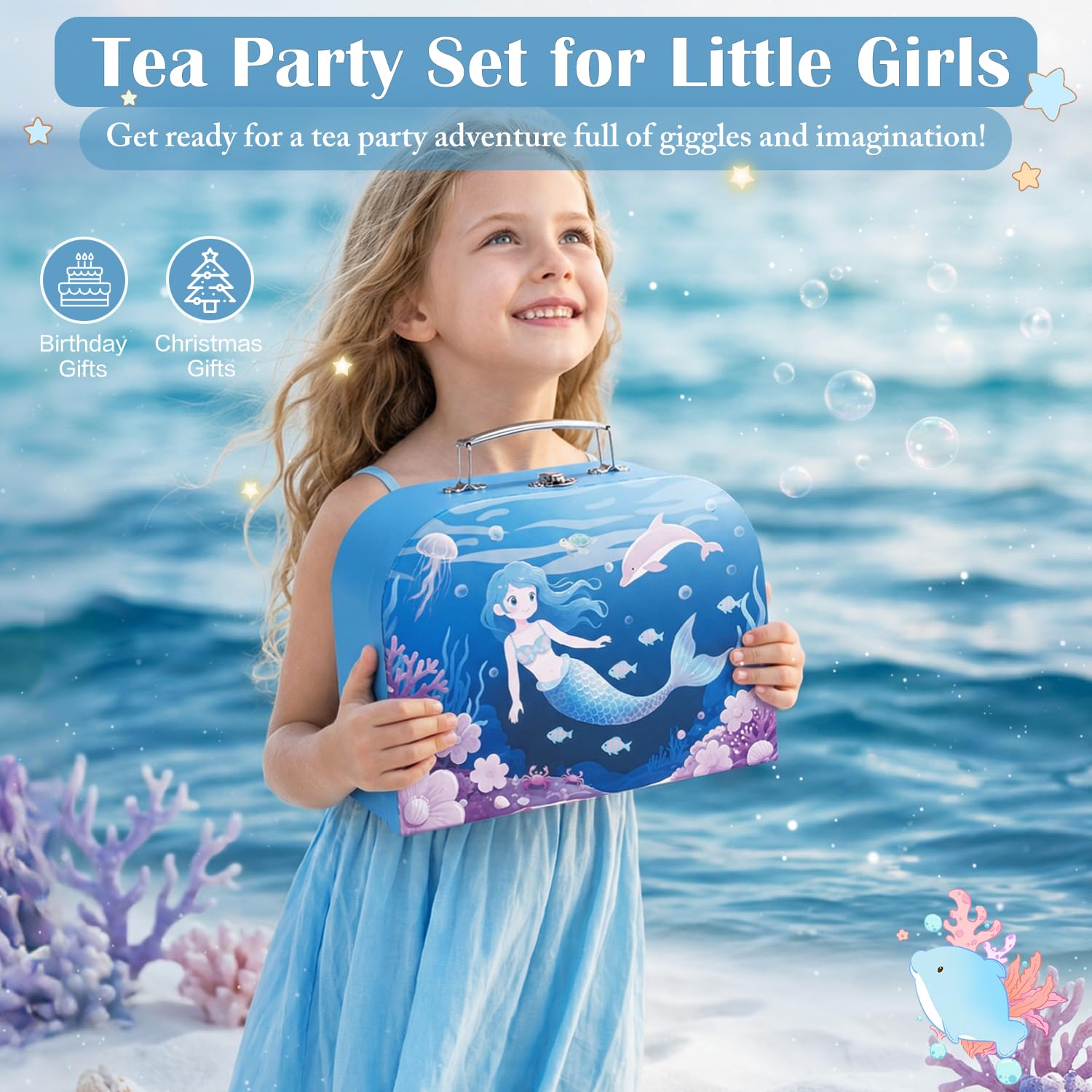 iaovueby tea party set dessert collection donuts and macarons for fun themes
