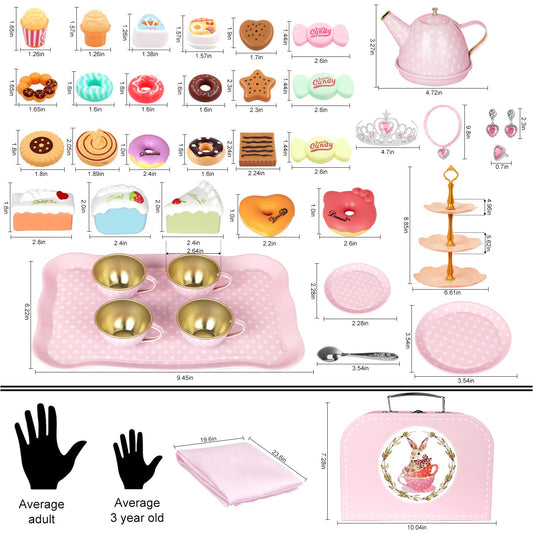 iaovueby teapot and cups inspire imaginative tea time play and storytelling.