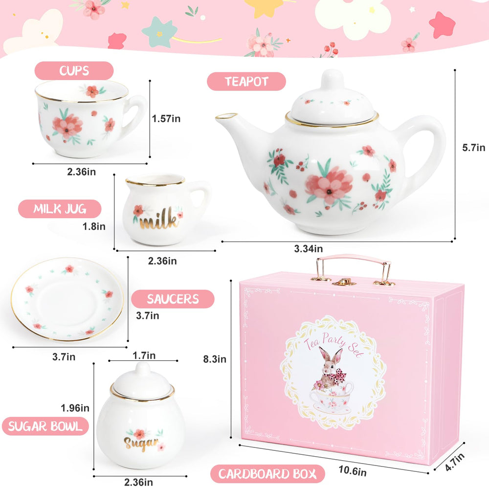 iaovueby teapot with lid for graceful tea time role play