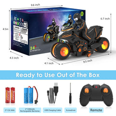 iappadore RC bike with detachable racer and ABS body endures crashes