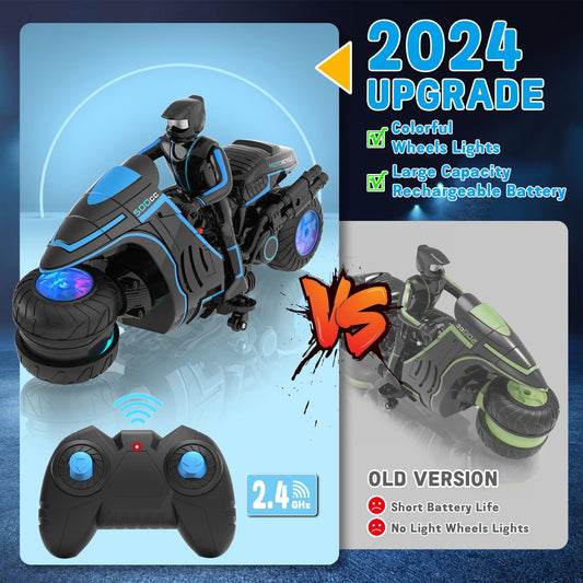 iappadore rc dirt bike with detachable rider for customization