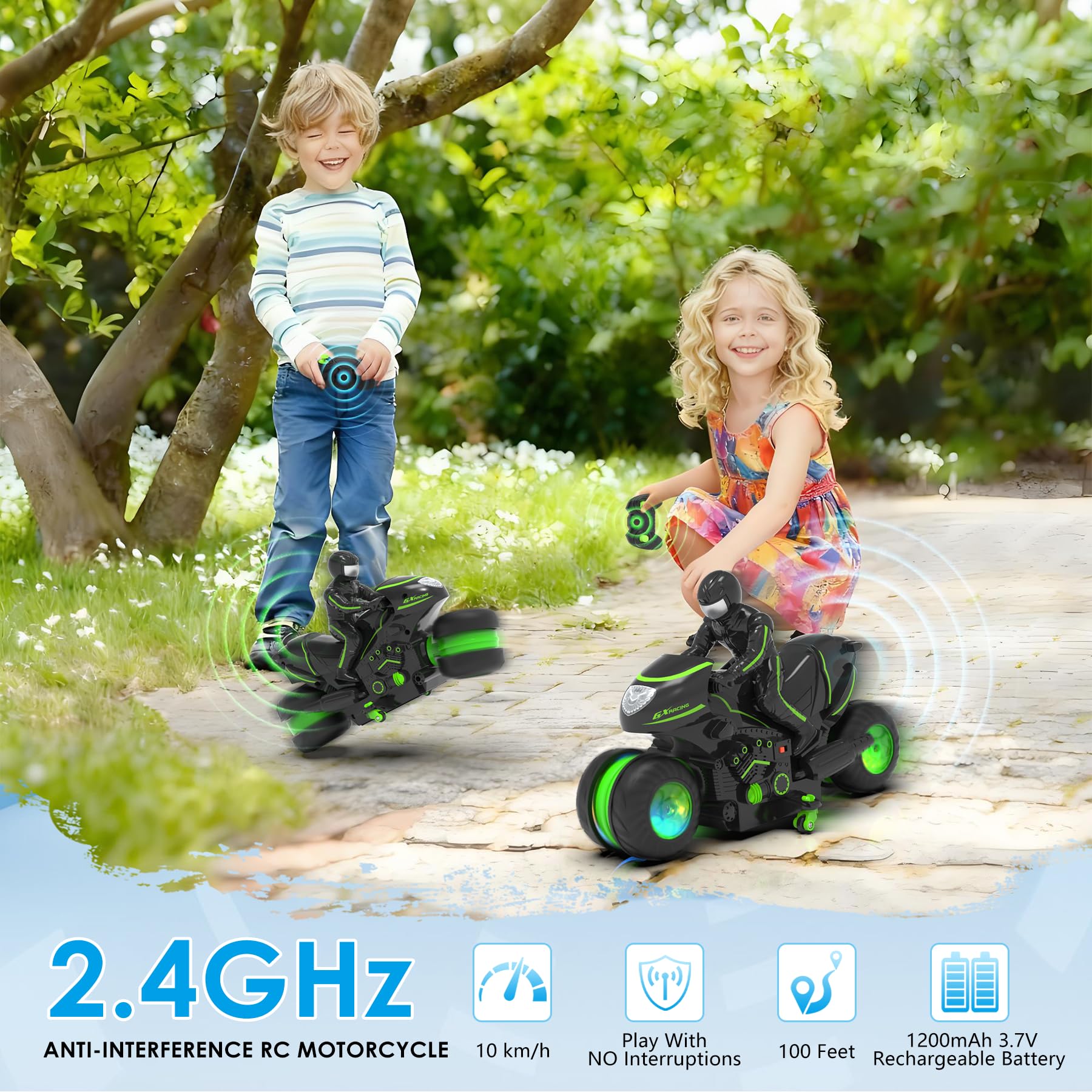 iappadore gift set RC bike makes a standout present for birthdays or holidays
