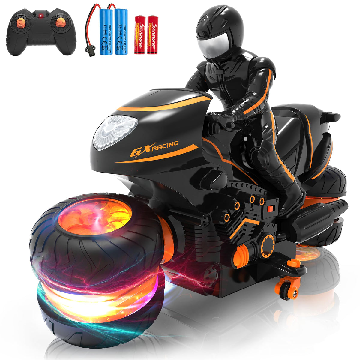 iappadore remote control motorcycle sideways glide in action for dramatic stunts