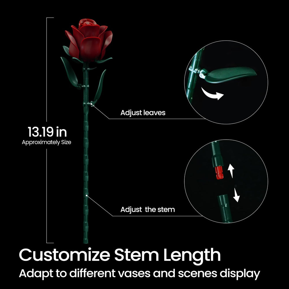 iATOM adjustable stem length for vase compatibility and layout