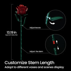 iATOM adjustable stem length for vase compatibility and layout