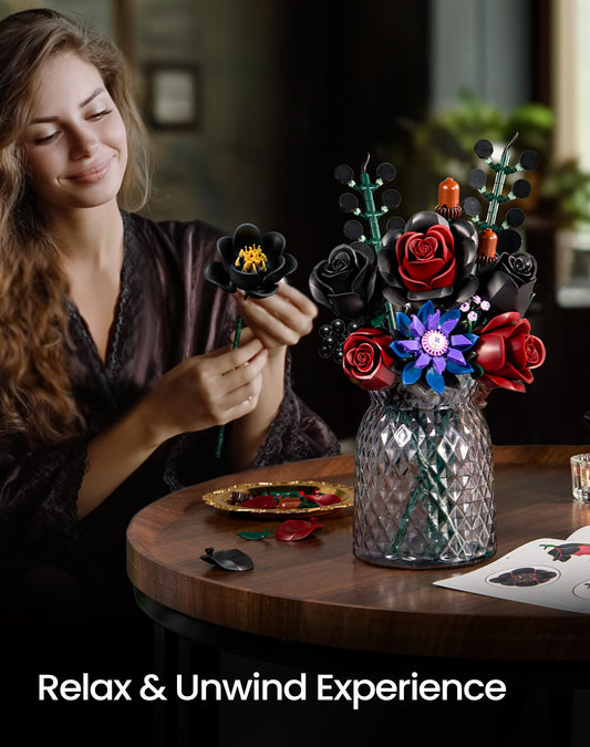 iATOM detailed roses and plants offer lifelike components for DIY displays