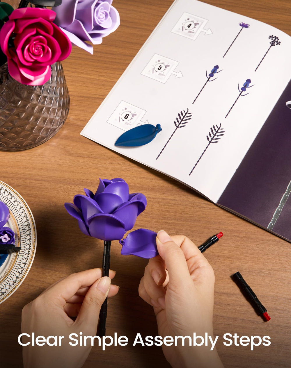 iATOM gothic home décor with purple flowers for romantic spaces