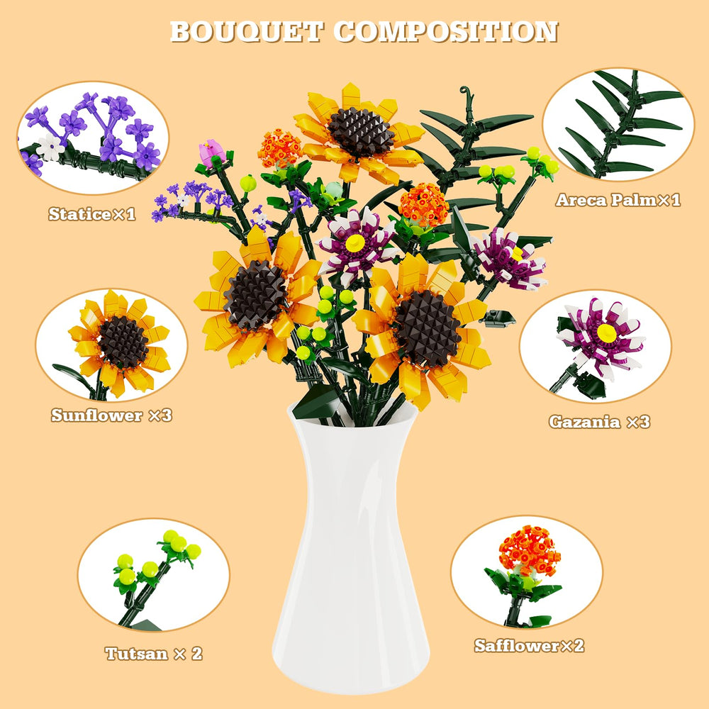 iATOM Tutsan blooms with greenery allowing bouquet customization