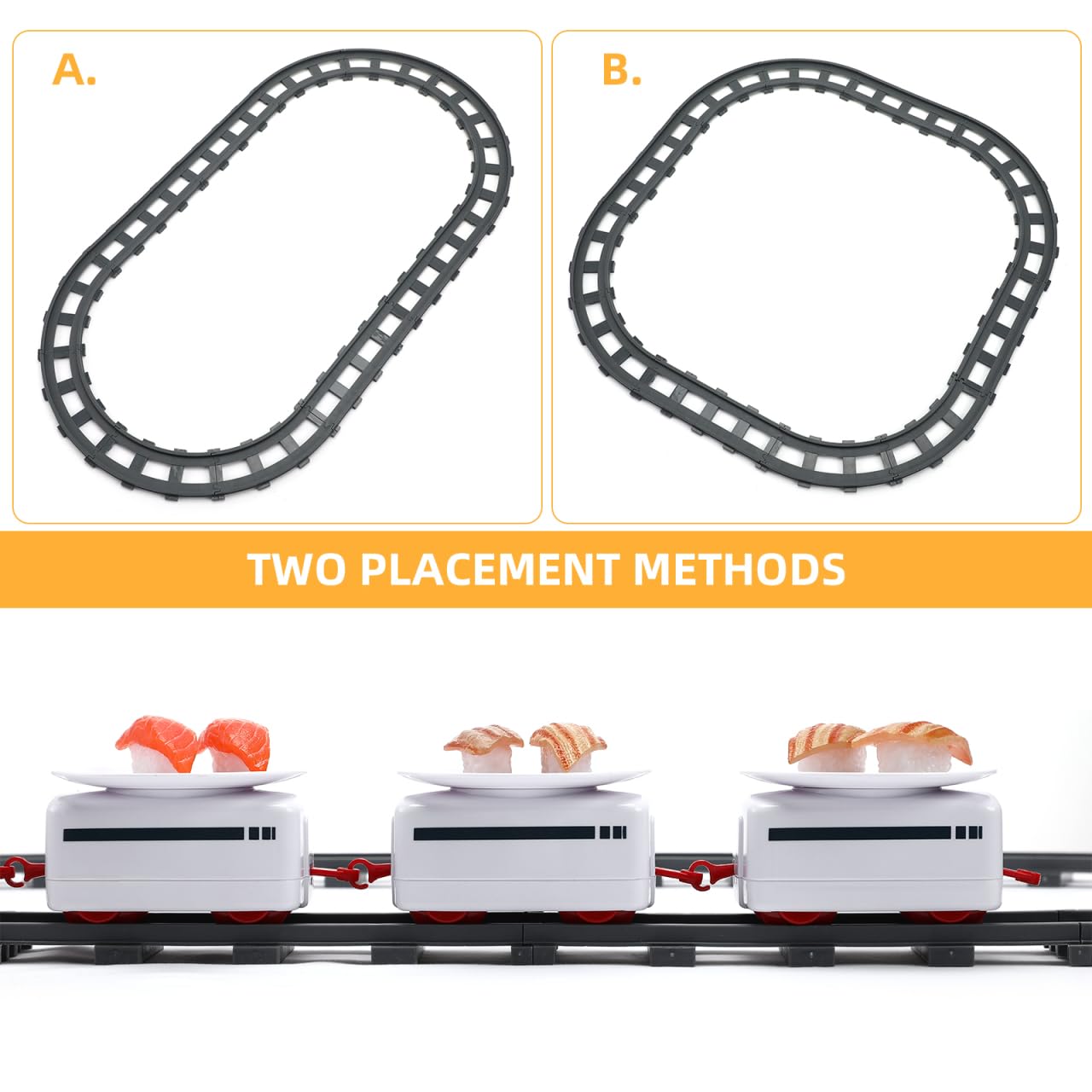 ibasenice Sushi Train kid-friendly design keeps play safe and engaging.