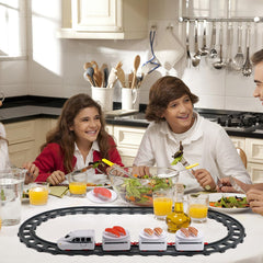 ibasenice Sushi Train track system provides smooth rounds for steady play.