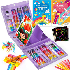 iBayam art kit with trifold easel for portable drawing sessions on the go.