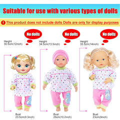 iBayda 10-14 inch outfits feature soft textures for gentle play.