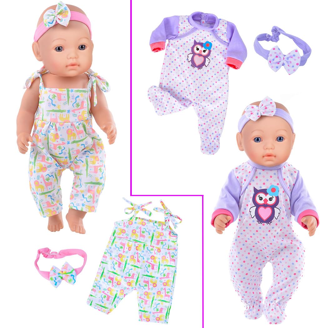 iBayda 43cm newborn doll clothes keep dolls stylish and comfy