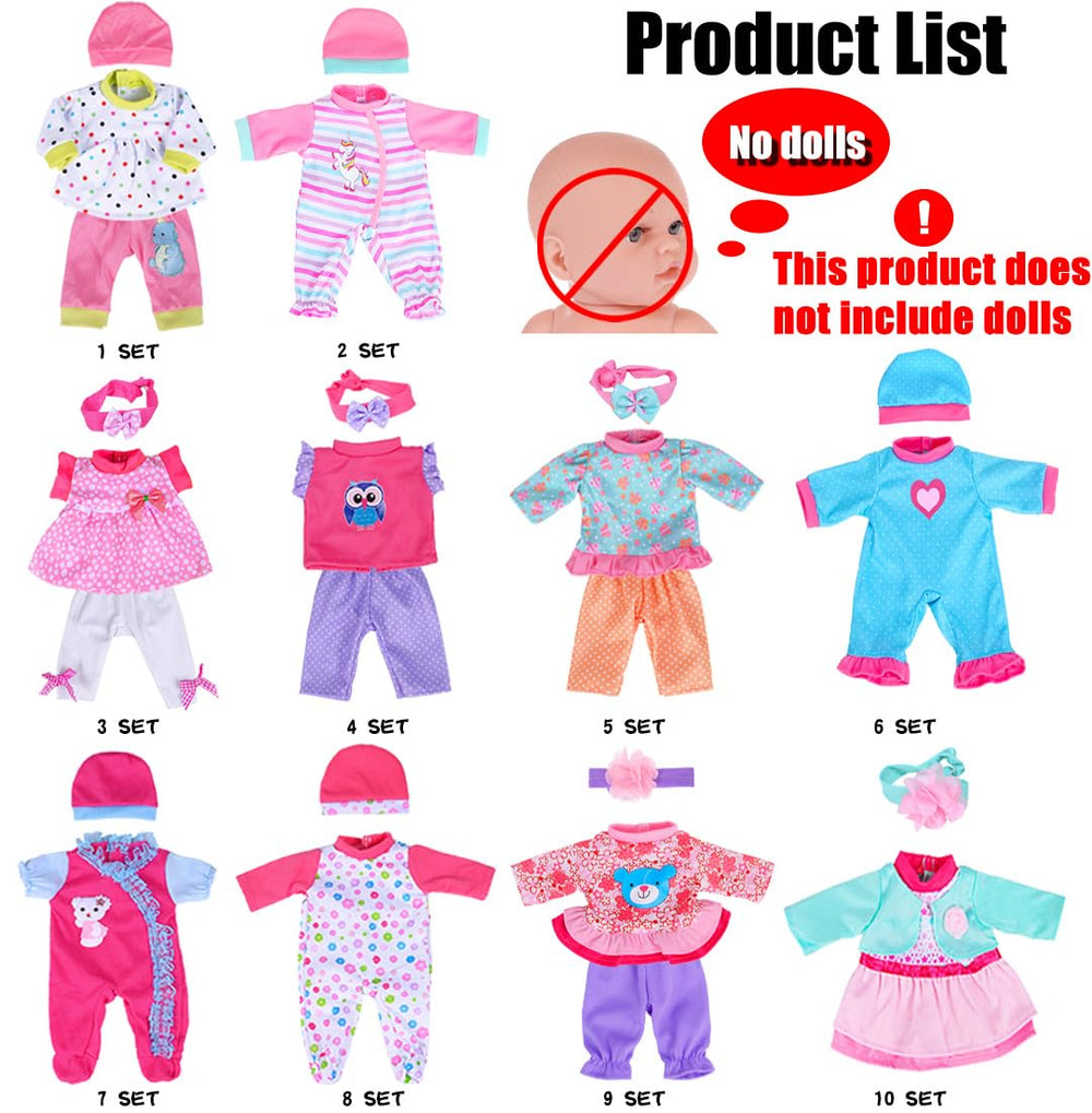 iBayda doll accessories include hats and headbands for stylish, easy dressing.