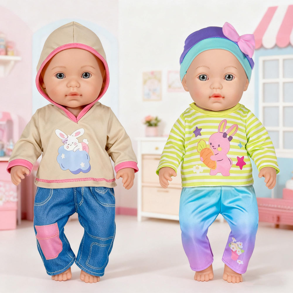 Compatible with 14-16 inch and 17-inch newborn dolls for play.