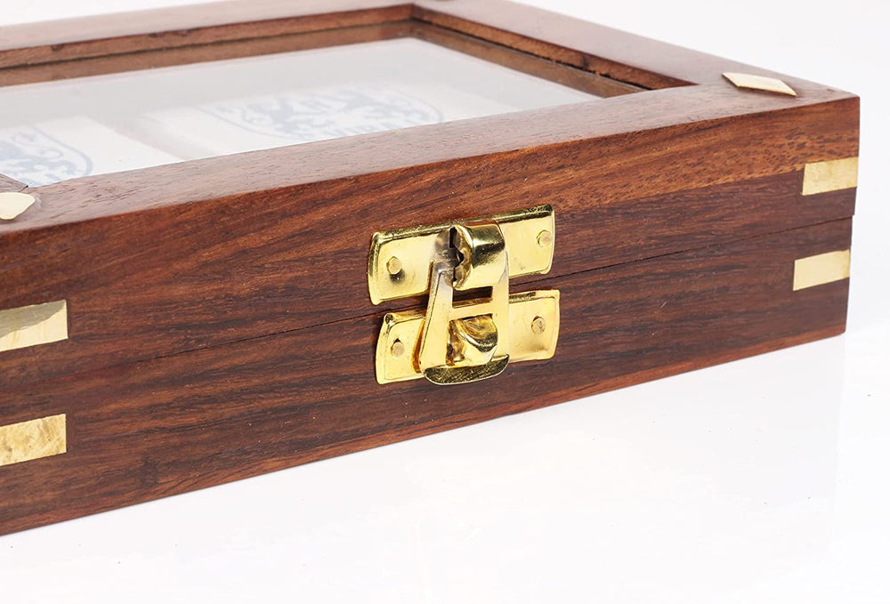 IBLAY brass inlay and latch sides add a handcrafted, eye-catching touch.