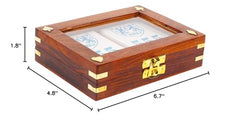 IBLAY ornate lid brass inlay elevates your desk or game space.
