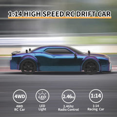 iBliver RC Drift Car crash-resistant nylon body endures bumps during indoor and outdoor use
