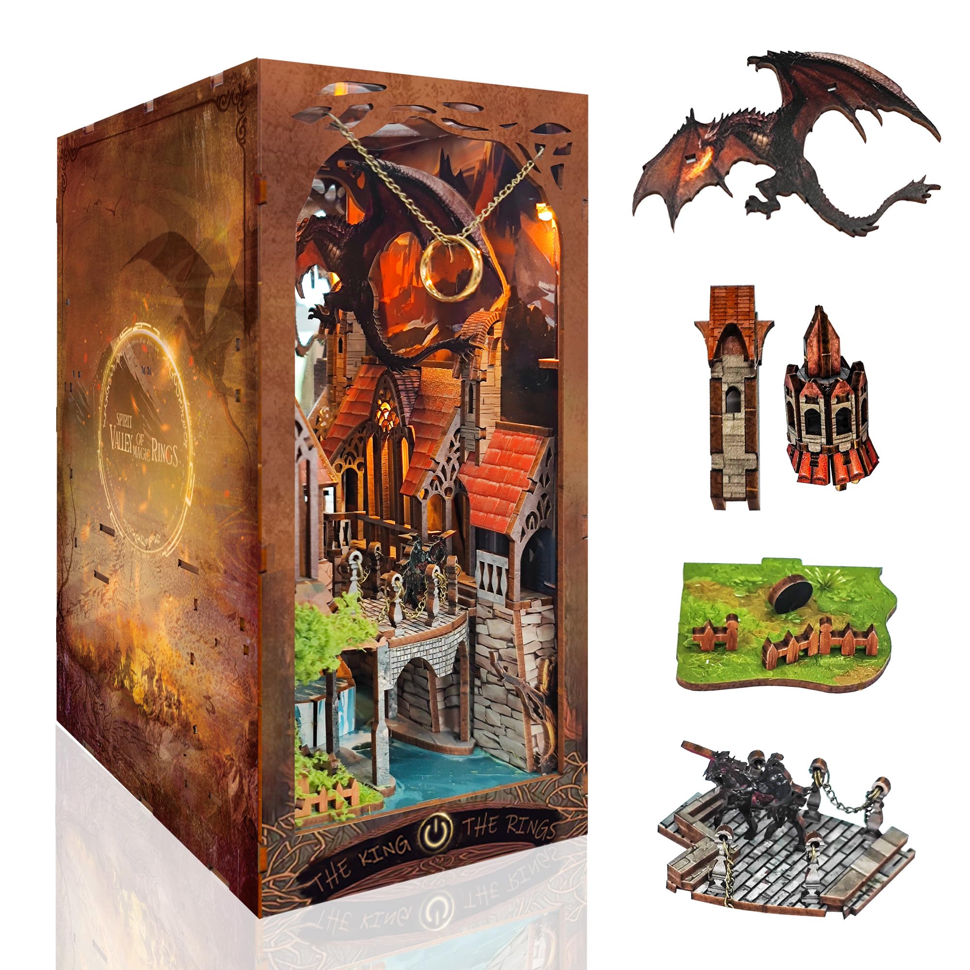 IBOHEYE Dollhouse miniature scene detail highlights tiny rooms for immersive tabletop storytelling.