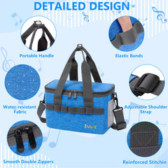IBVIVIC Toniebox carrying case blue spacious 11L design supports multiple Tonies