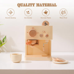 ibwaae wooden coffee bean grinder enhances interactive pretend barista play