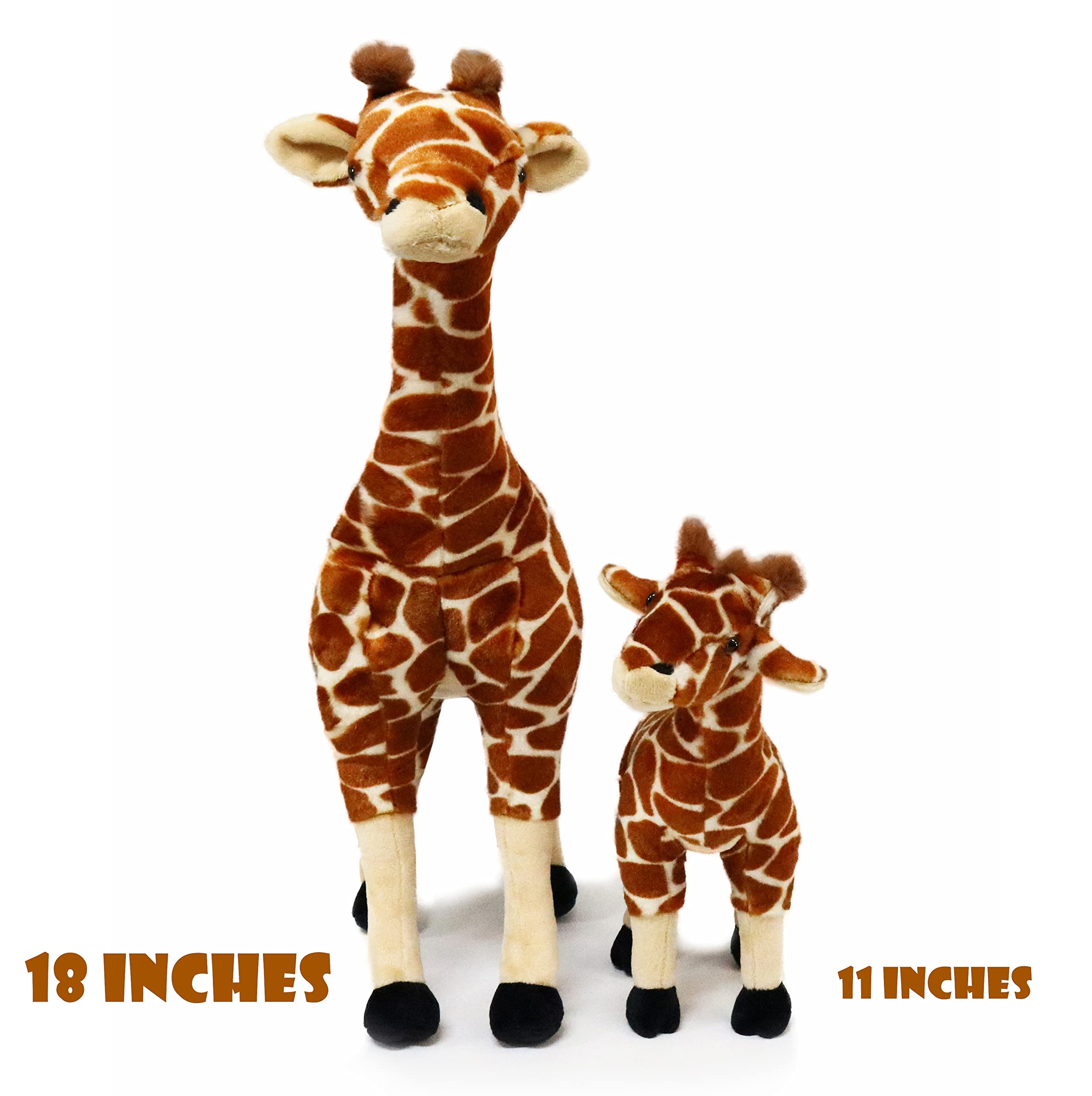 Ice King Bear baby giraffe plush, 11-inch, ideal for soothing hugs and early learning.