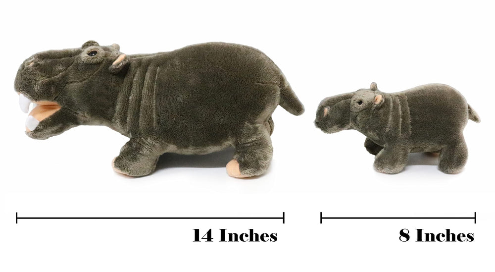 Ice King Bear hippo set with mom and baby, perfect bedroom decor and gift idea.