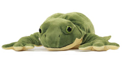Ice King Bear family-friendly frog plush suitable for kids' rooms and play spaces.
