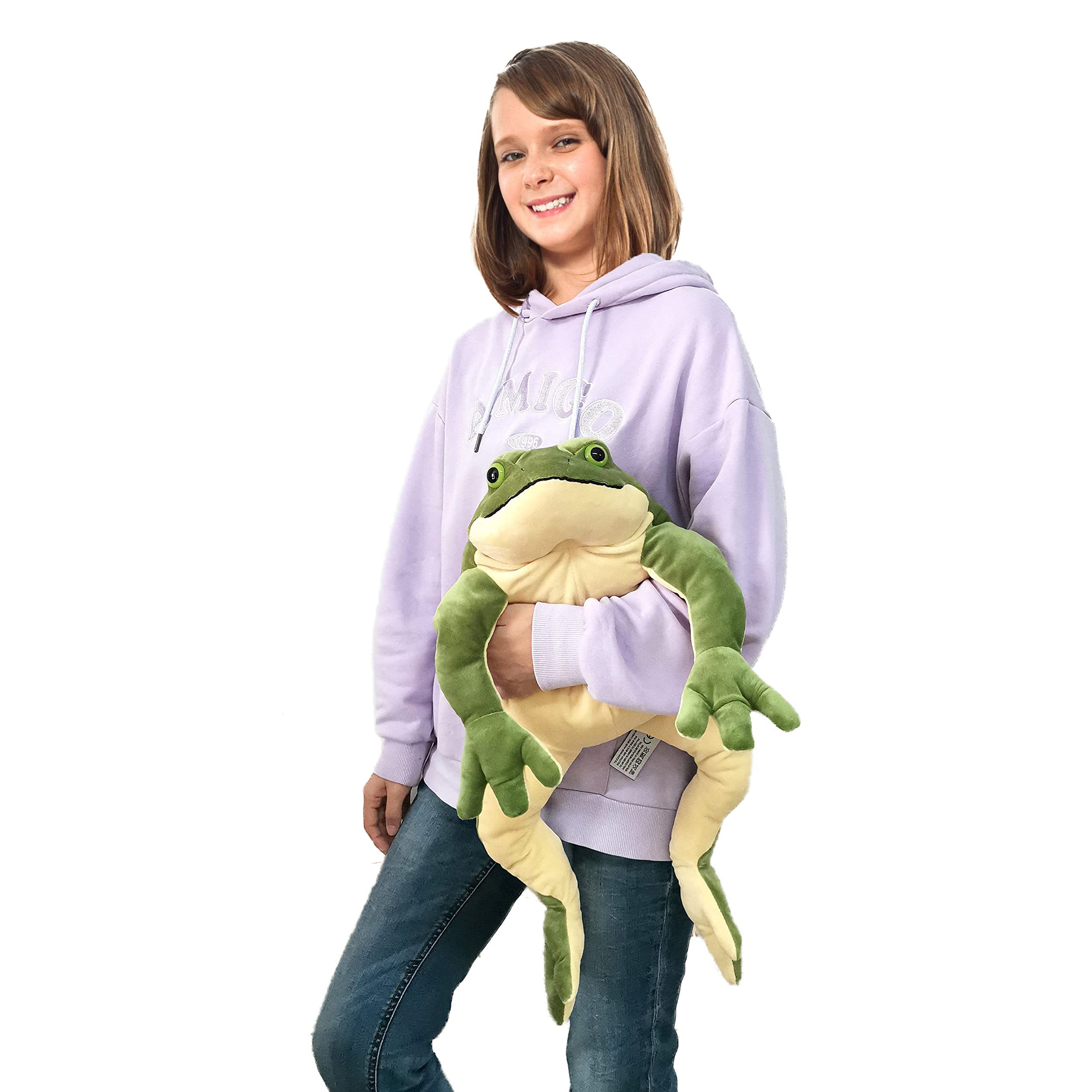 Ice King Bear lifelike frog plush enhances imaginative play and storytelling.