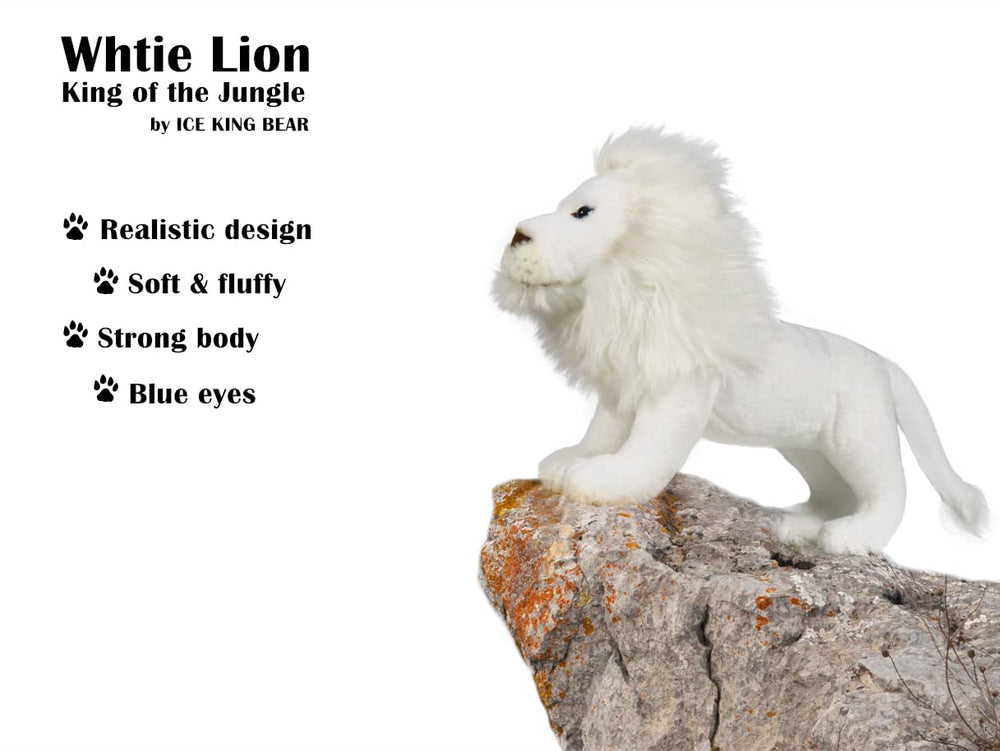 Ice King Bear white lion mane close-up showing lifelike detail